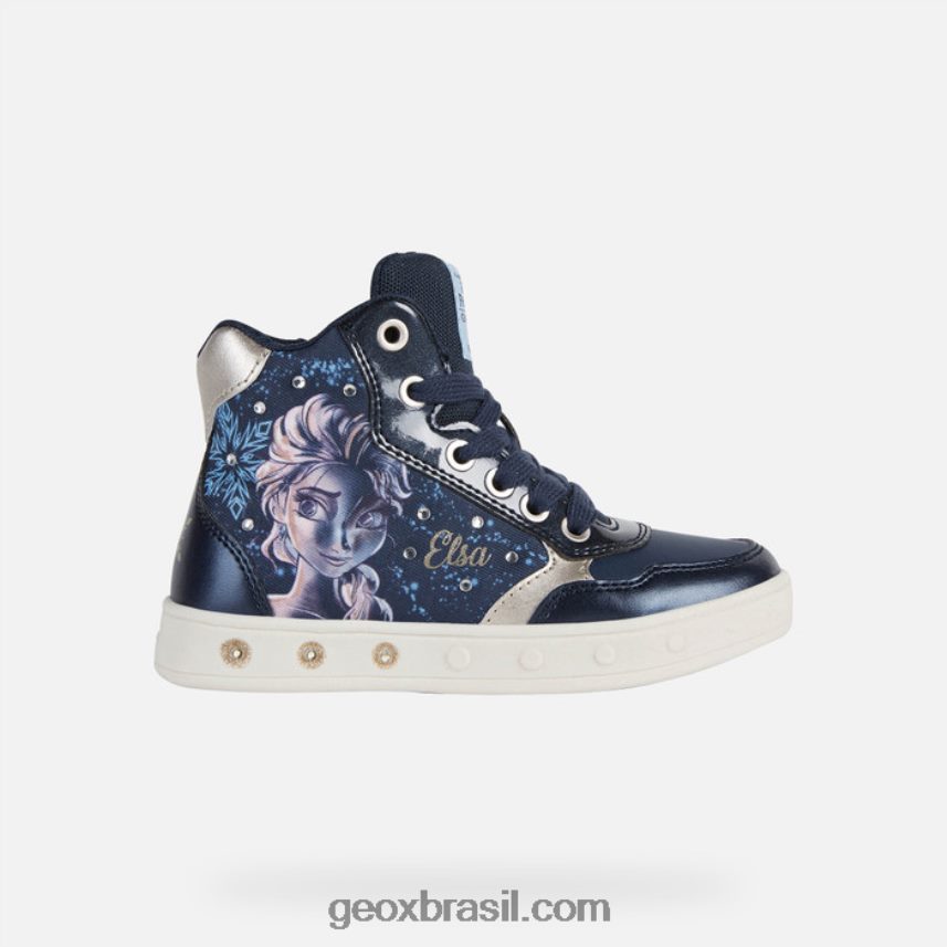 garota skylin marinho escuro/platina Geox 28TF8X1187