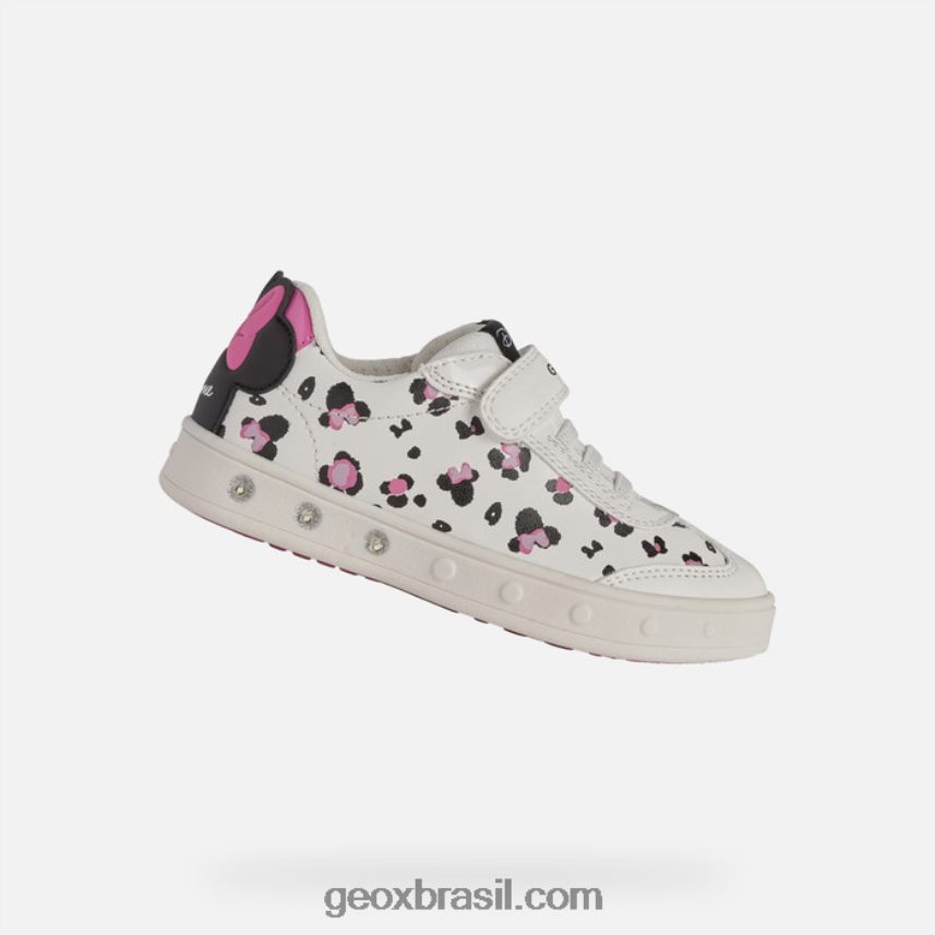 garota skylin Branco preto Geox 28TF8X1209