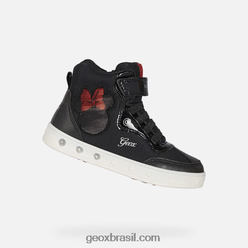 garota skylin preto/vermelho Geox 28TF8X1218