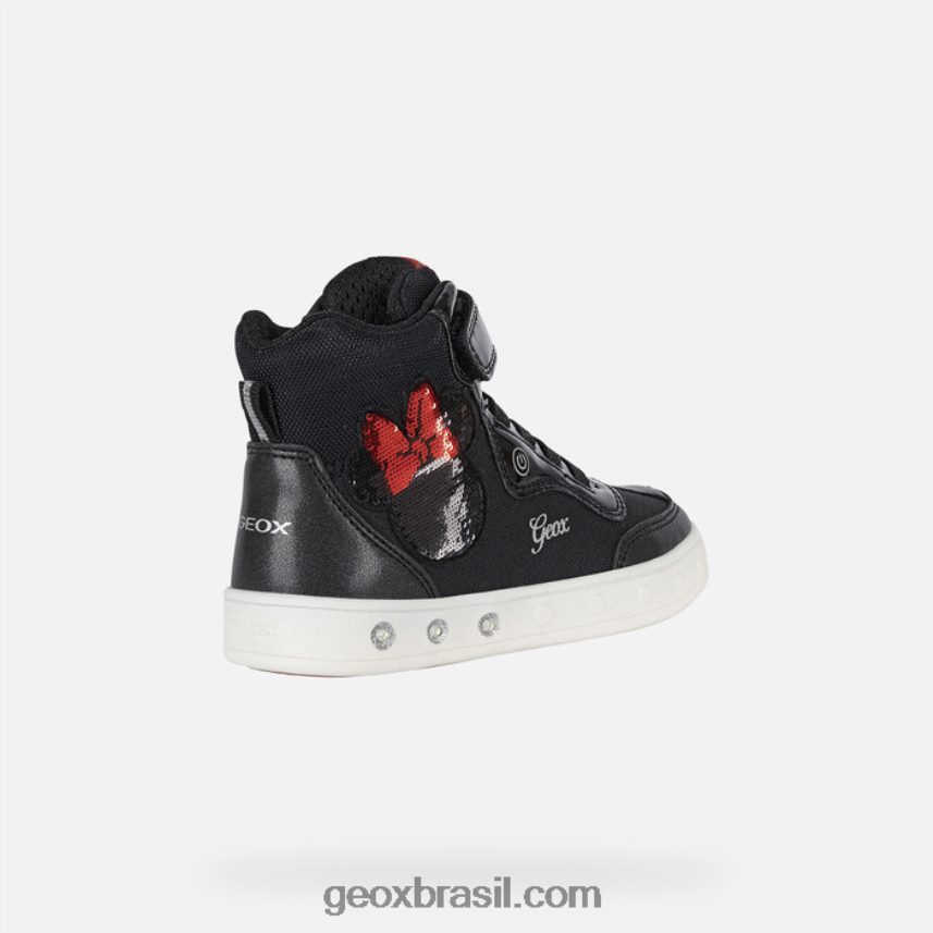 garota skylin preto/vermelho Geox 28TF8X1218