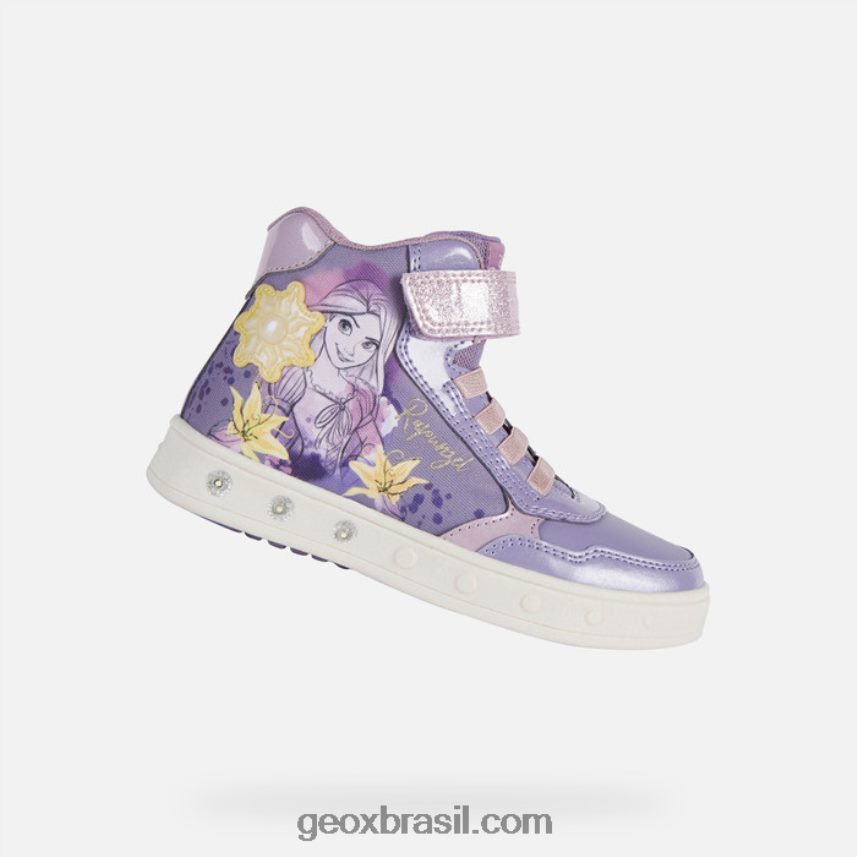 garota skylin lilás/amarelo Geox 28TF8X1173