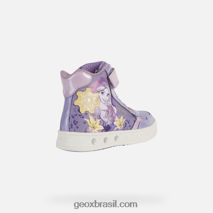 garota skylin lilás/amarelo Geox 28TF8X1173