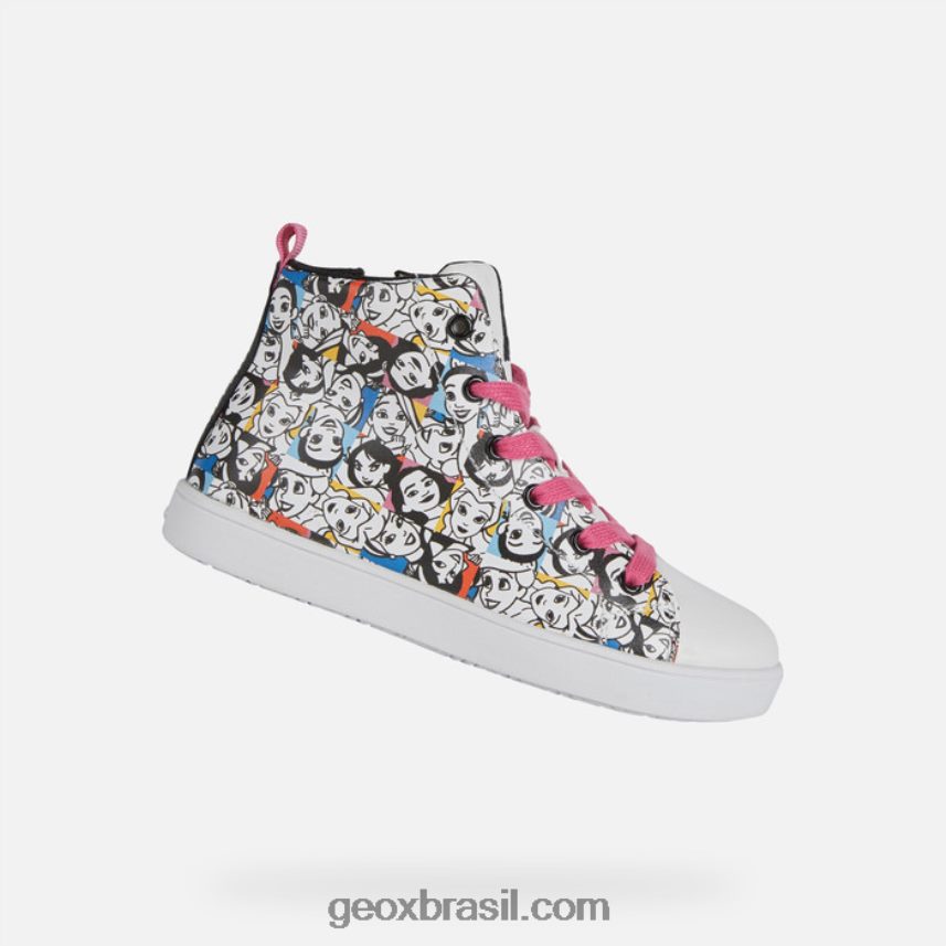 menina kathe Branco preto Geox 28TF8X1145