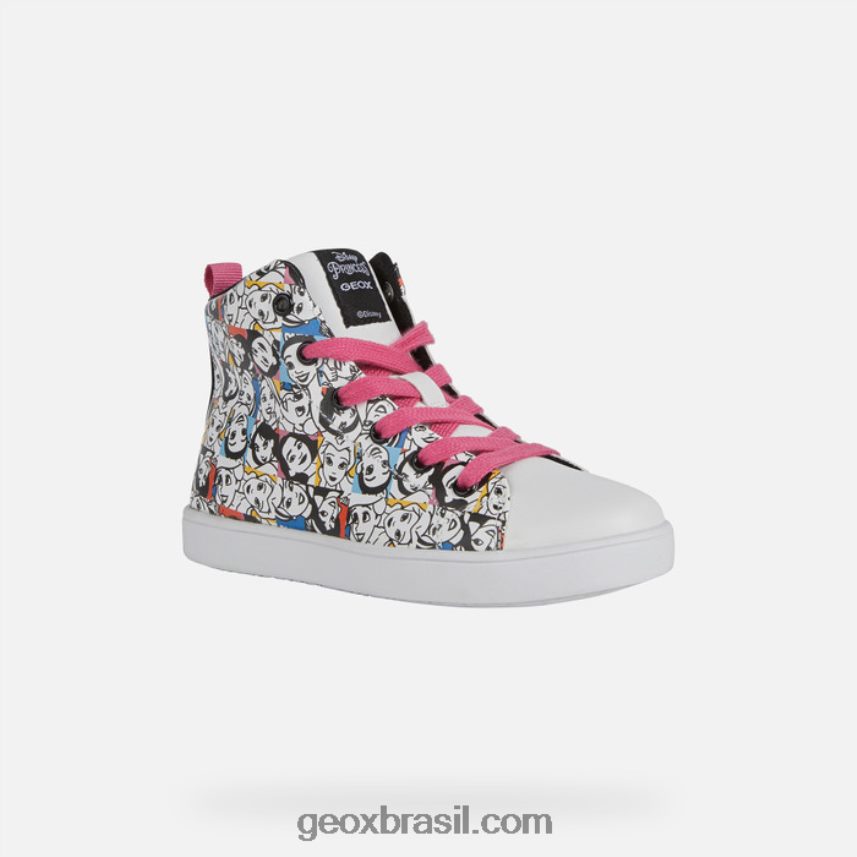 menina kathe Branco preto Geox 28TF8X1145