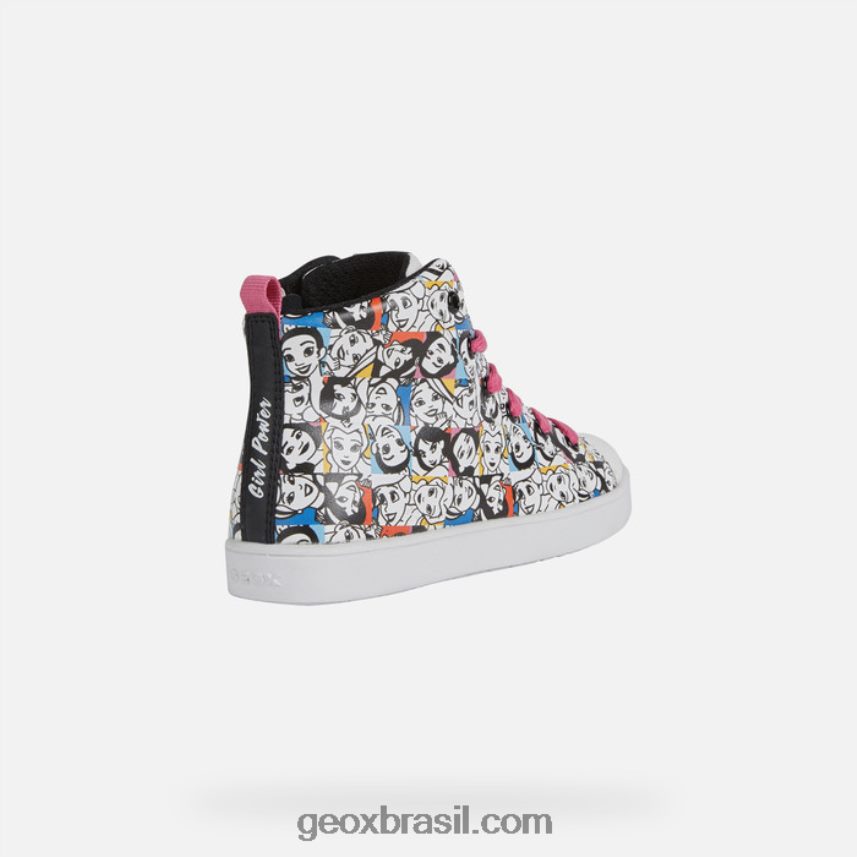 menina kathe Branco preto Geox 28TF8X1145