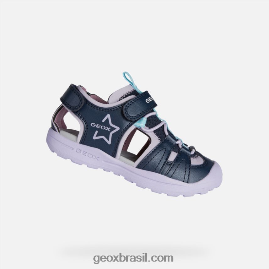 garota vaniett azul marinho/orquídea Geox 28TF8X1069
