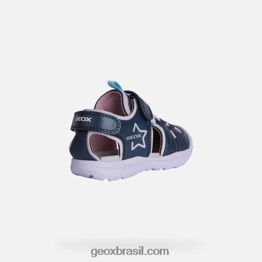 garota vaniett azul marinho/orquídea Geox 28TF8X1069