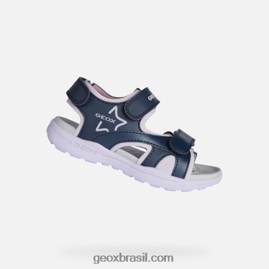 garota vaniett azul marinho/orquídea Geox 28TF8X1141