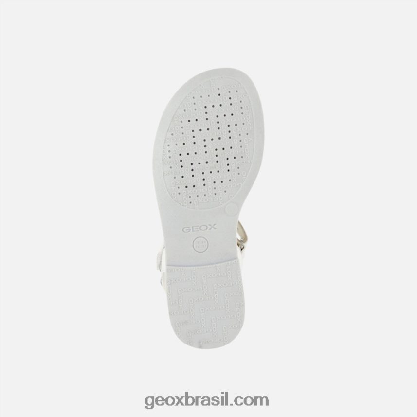 sandália karly menina branco Geox 28TF8X1900