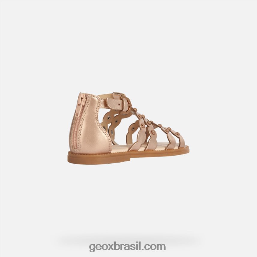 sandália karly menina cobre Geox 28TF8X1104