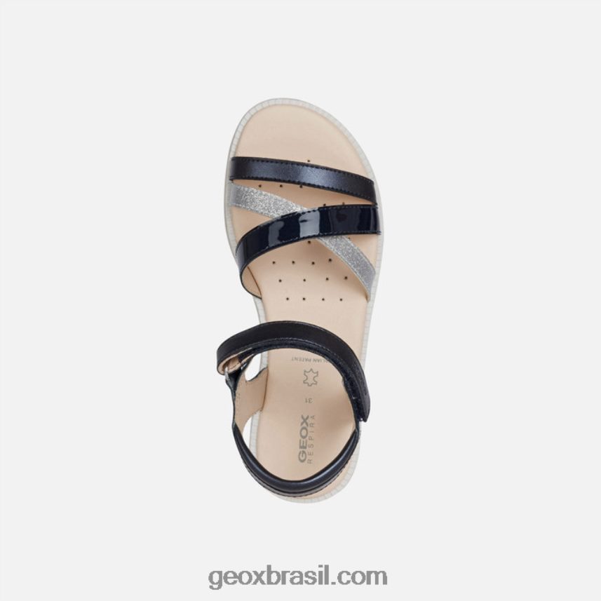 sandália karly menina marinha Geox 28TF8X1226