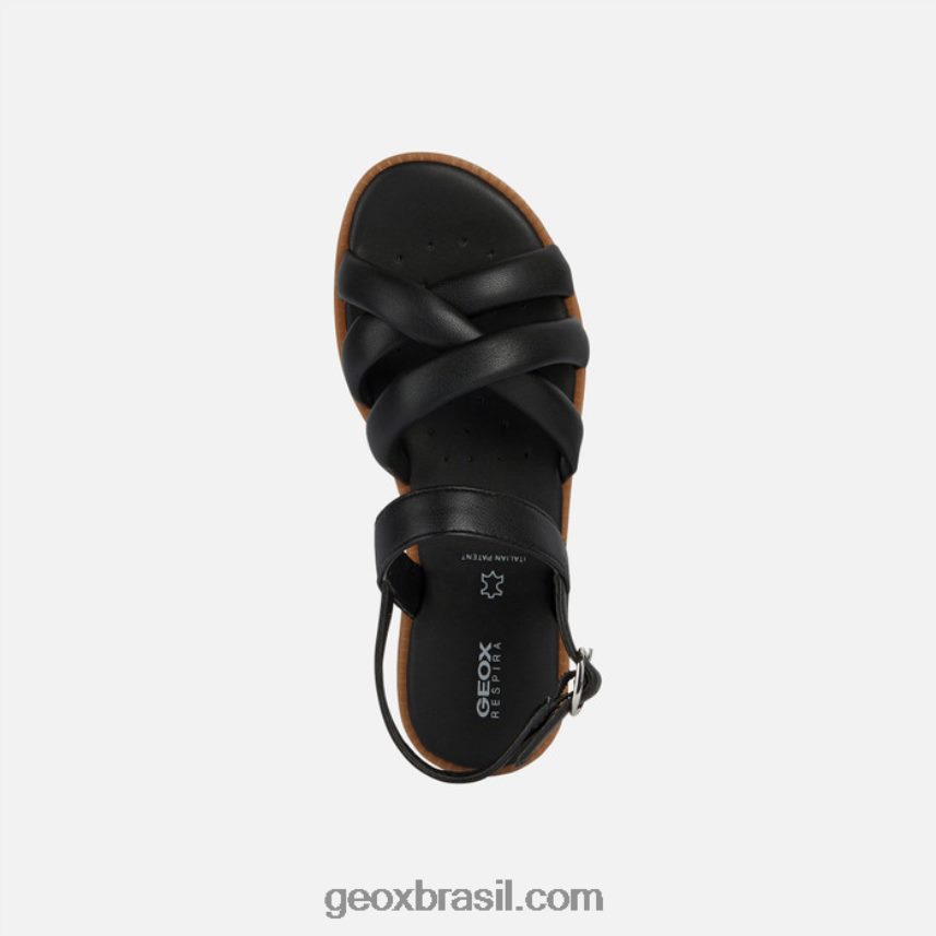 sandália karly menina preto Geox 28TF8X1107