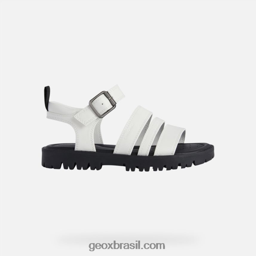 sandália starblush menina branco Geox 28TF8X1224