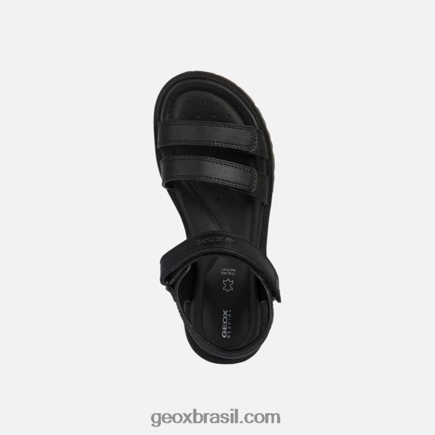 sandália starblush menina preto Geox 28TF8X1144
