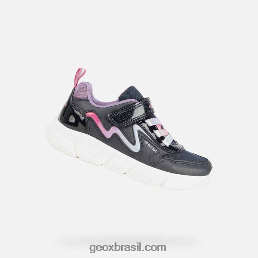 garota aril azul marinho/orquídea Geox 28TF8X1119