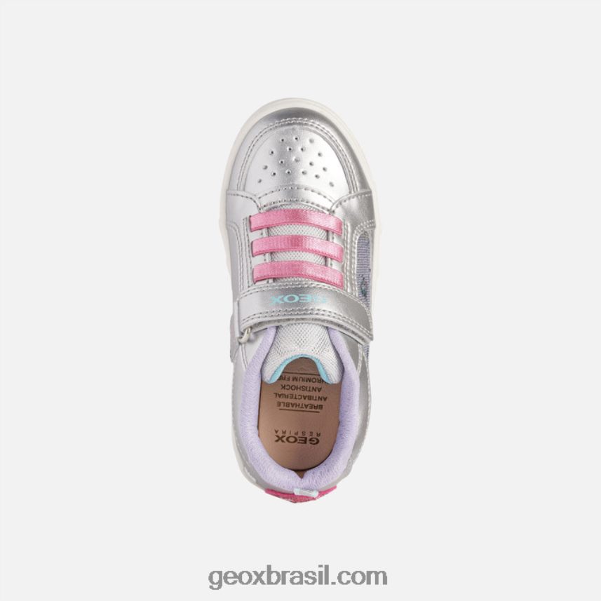 garota skylin prata/fúcsia Geox 28TF8X1220