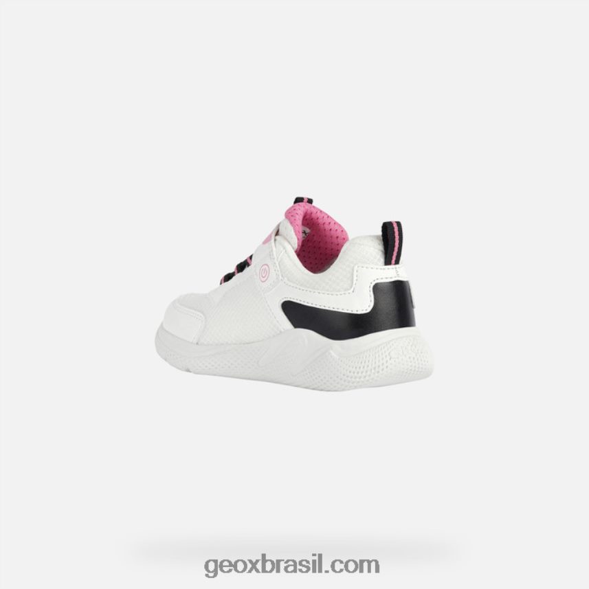garota sprintye branco/fúcsia Geox 28TF8X1898