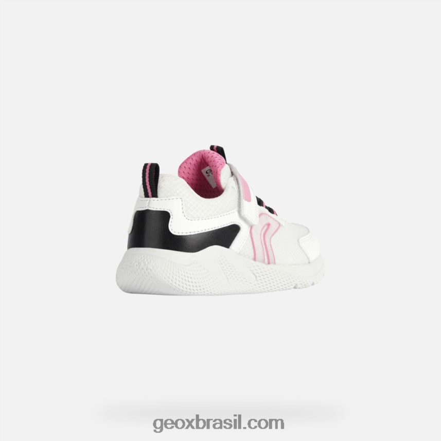 garota sprintye branco/fúcsia Geox 28TF8X1898