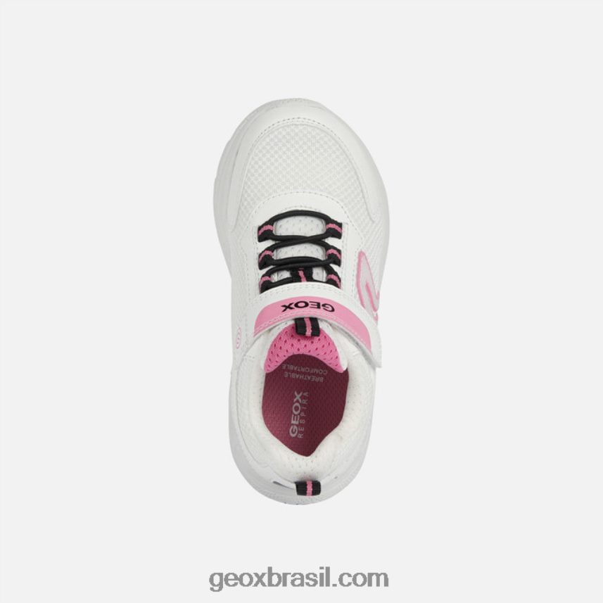 garota sprintye branco/fúcsia Geox 28TF8X1898