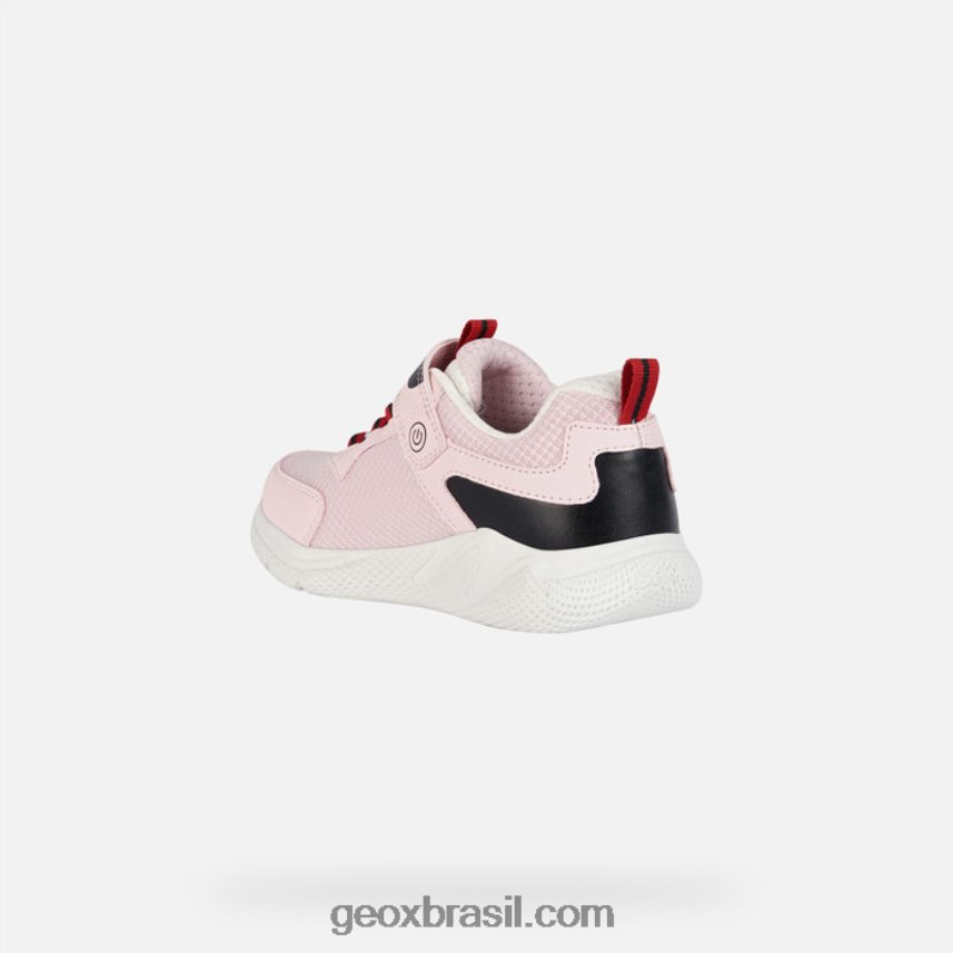 garota sprintye rosa claro/preto Geox 28TF8X1899