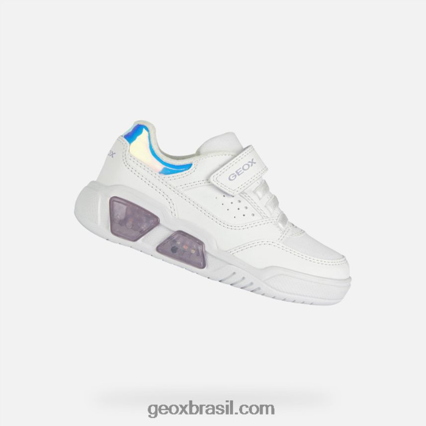 illuminus júnior branco/lilás Geox 28TF8X1910