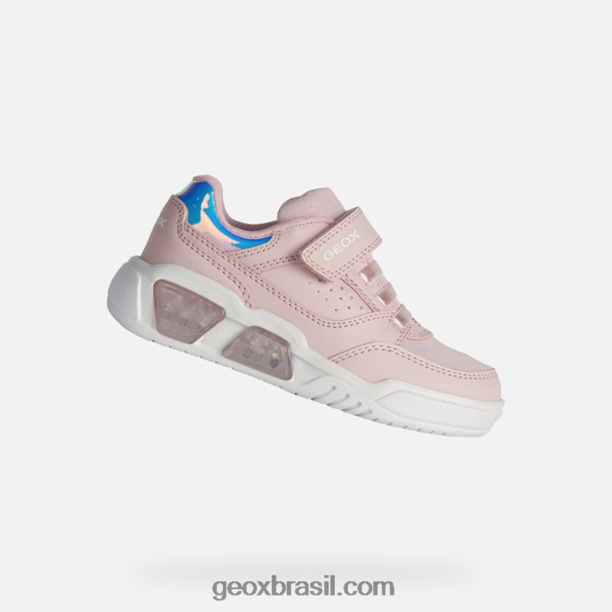 illuminus júnior rosa claro/branco Geox 28TF8X1911