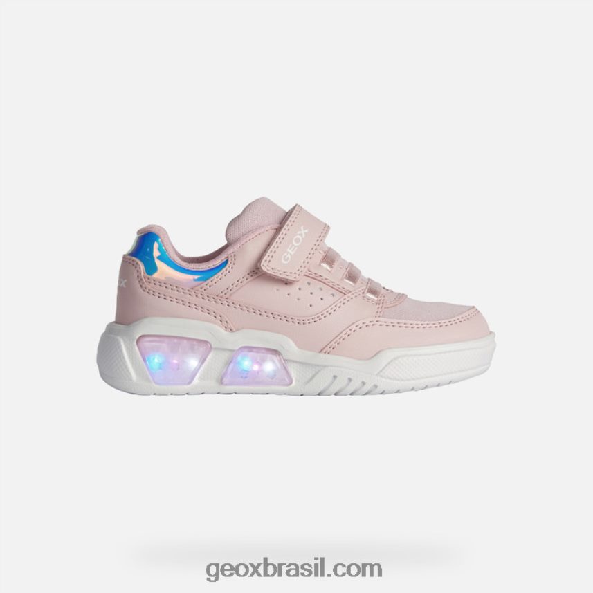 illuminus júnior rosa claro/branco Geox 28TF8X1911