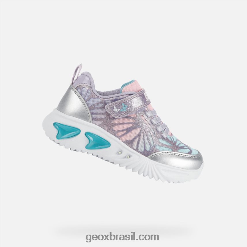 menina assistente prata/lilás Geox 28TF8X1175
