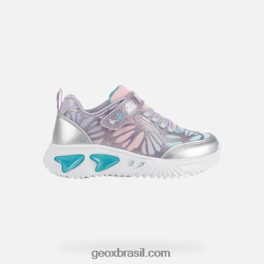 menina assistente prata/lilás Geox 28TF8X1175