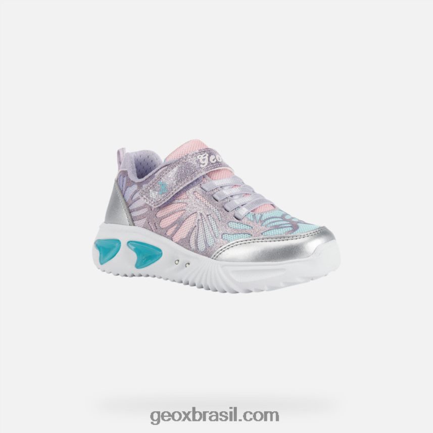 menina assistente prata/lilás Geox 28TF8X1175