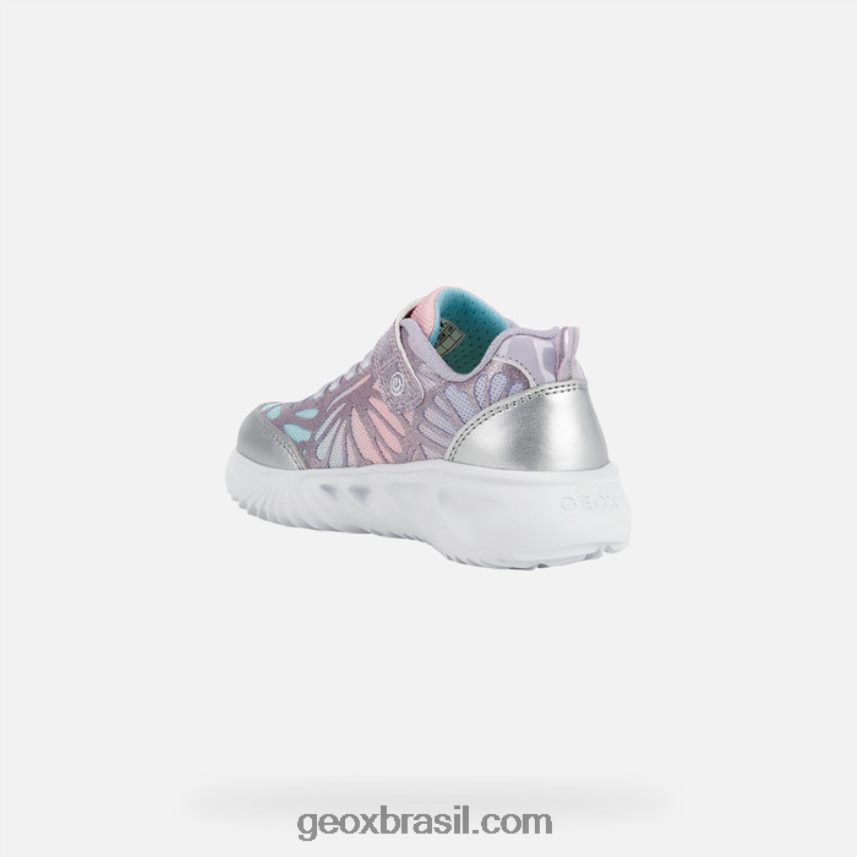 menina assistente prata/lilás Geox 28TF8X1175
