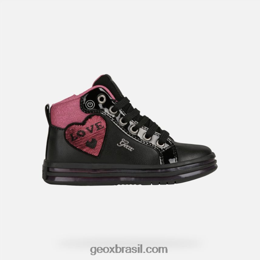 menina pawnee preto/fúcsia Geox 28TF8X1239