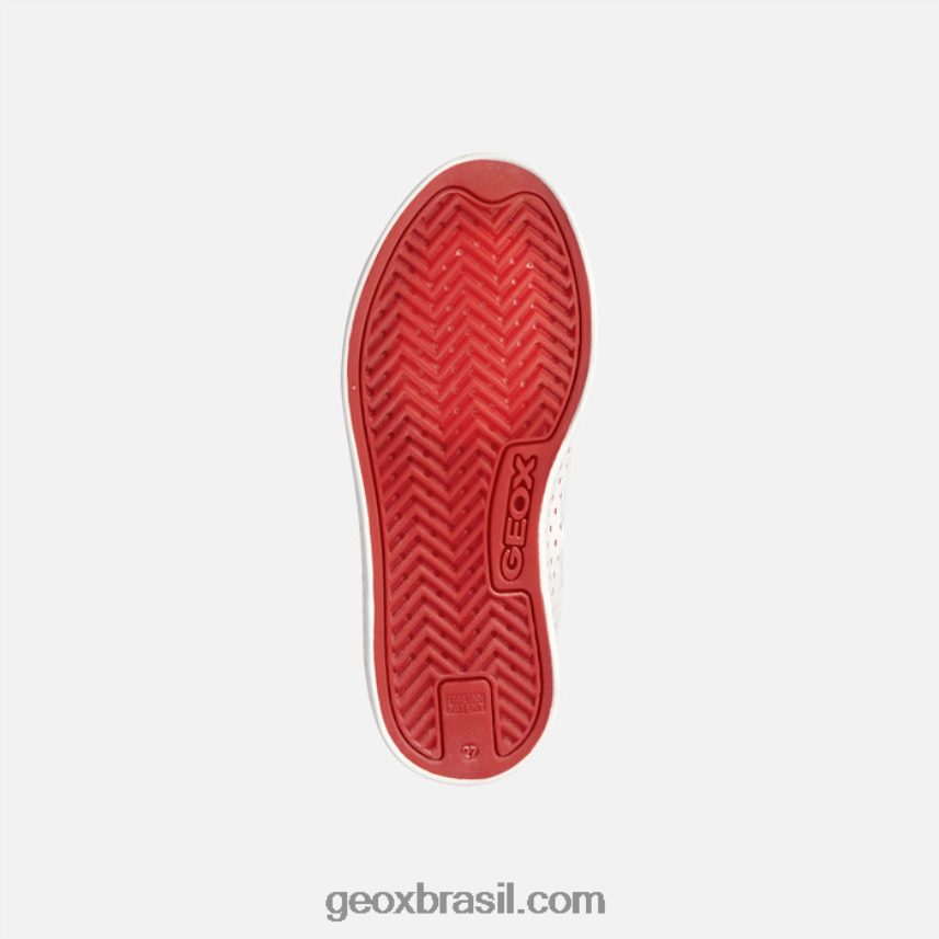 garota ciak branco/vermelho Geox 28TF8X1893