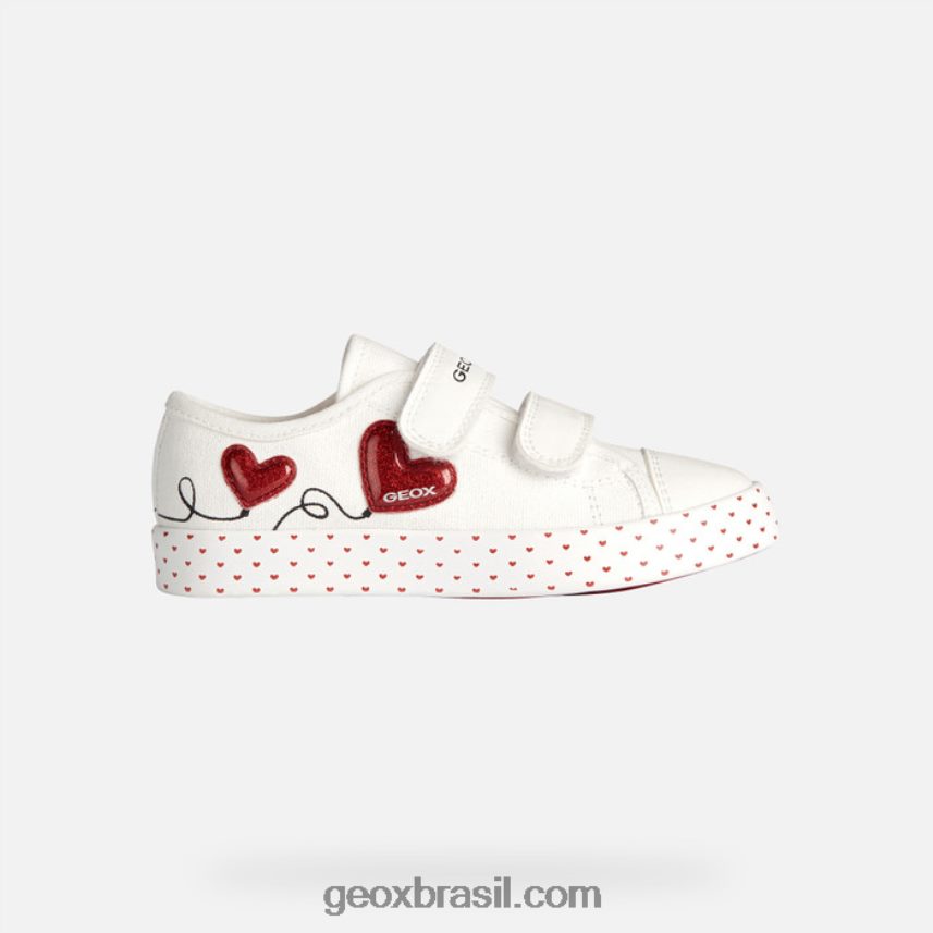 garota ciak branco/vermelho Geox 28TF8X1914