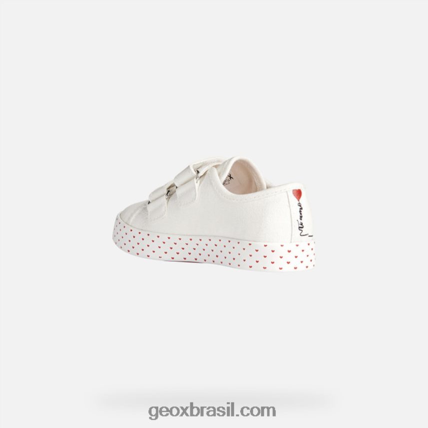 garota ciak branco/vermelho Geox 28TF8X1914