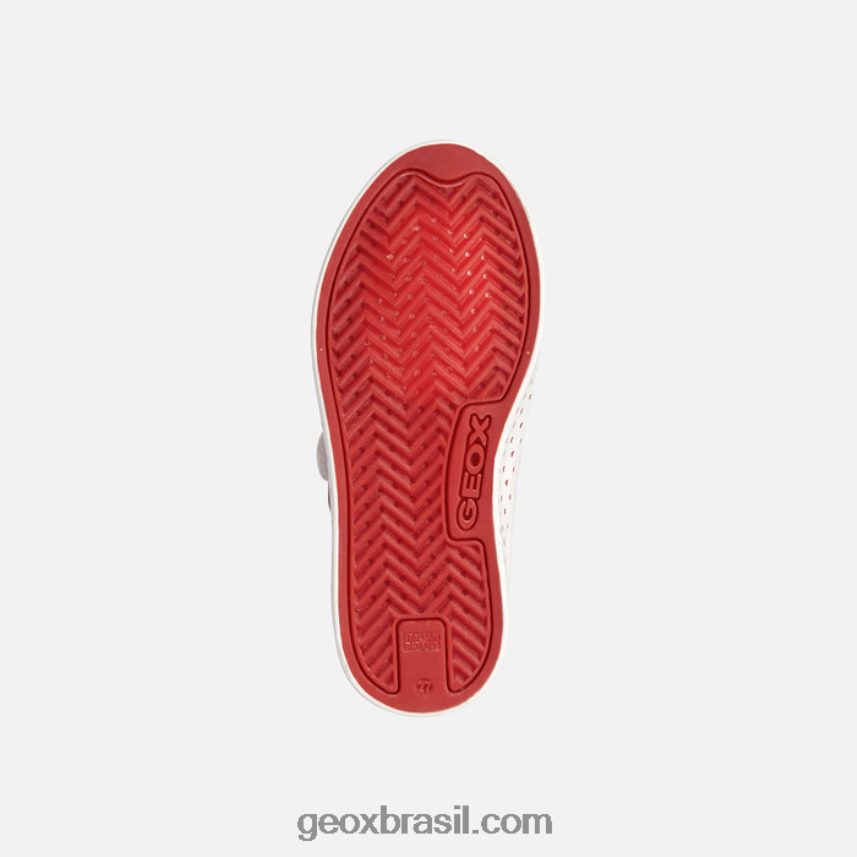 garota ciak branco/vermelho Geox 28TF8X1914
