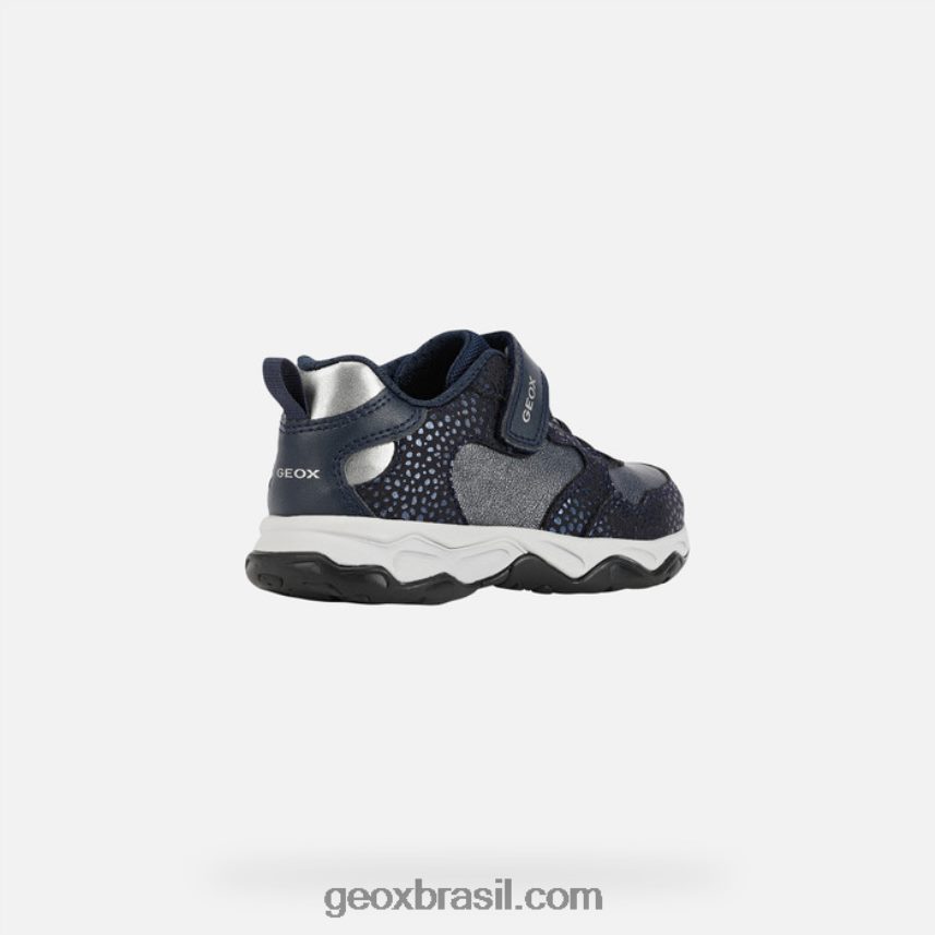 garota de calco azul marinho/prata dk Geox 28TF8X1091