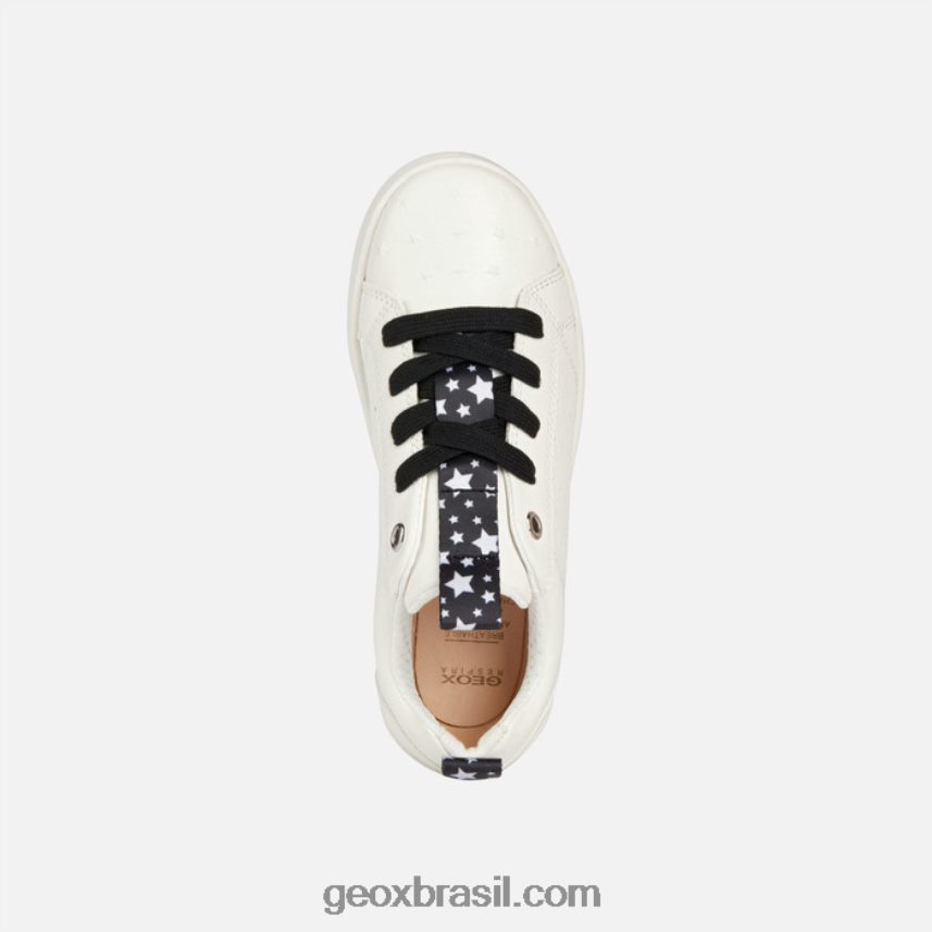 garota djrock Branco preto Geox 28TF8X1874