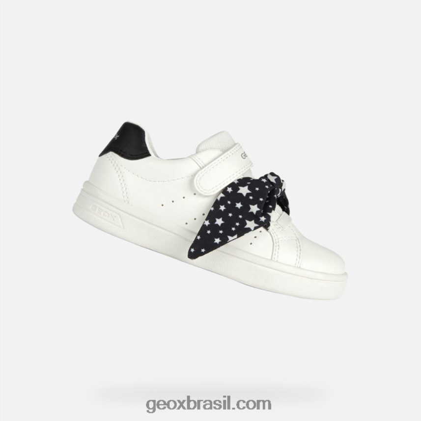 garota djrock Branco preto Geox 28TF8X1889
