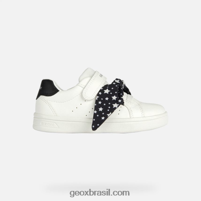 garota djrock Branco preto Geox 28TF8X1889