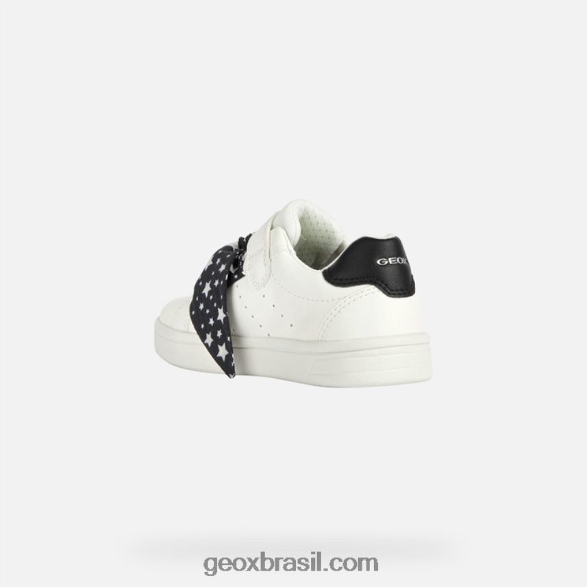 garota djrock Branco preto Geox 28TF8X1889