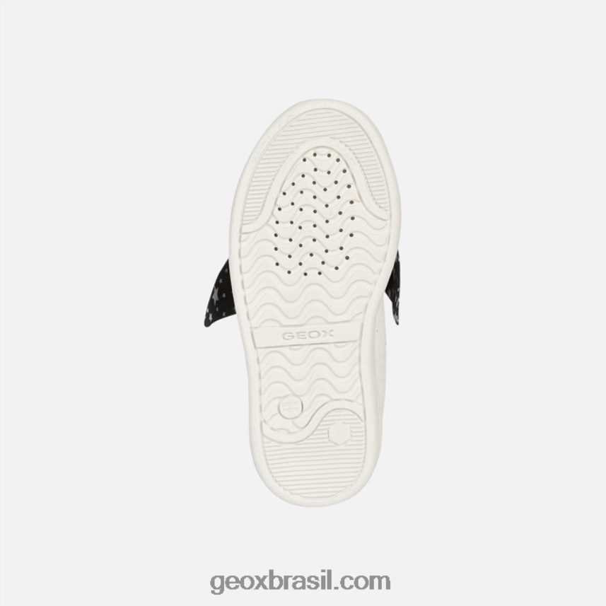 garota djrock Branco preto Geox 28TF8X1889