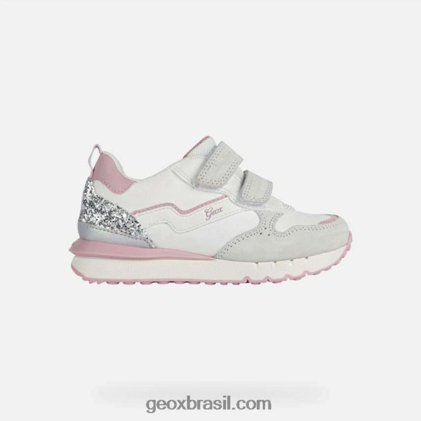 garota fastics off white/rosa Geox 28TF8X1908