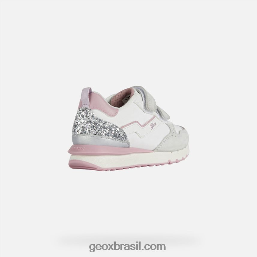 garota fastics off white/rosa Geox 28TF8X1908