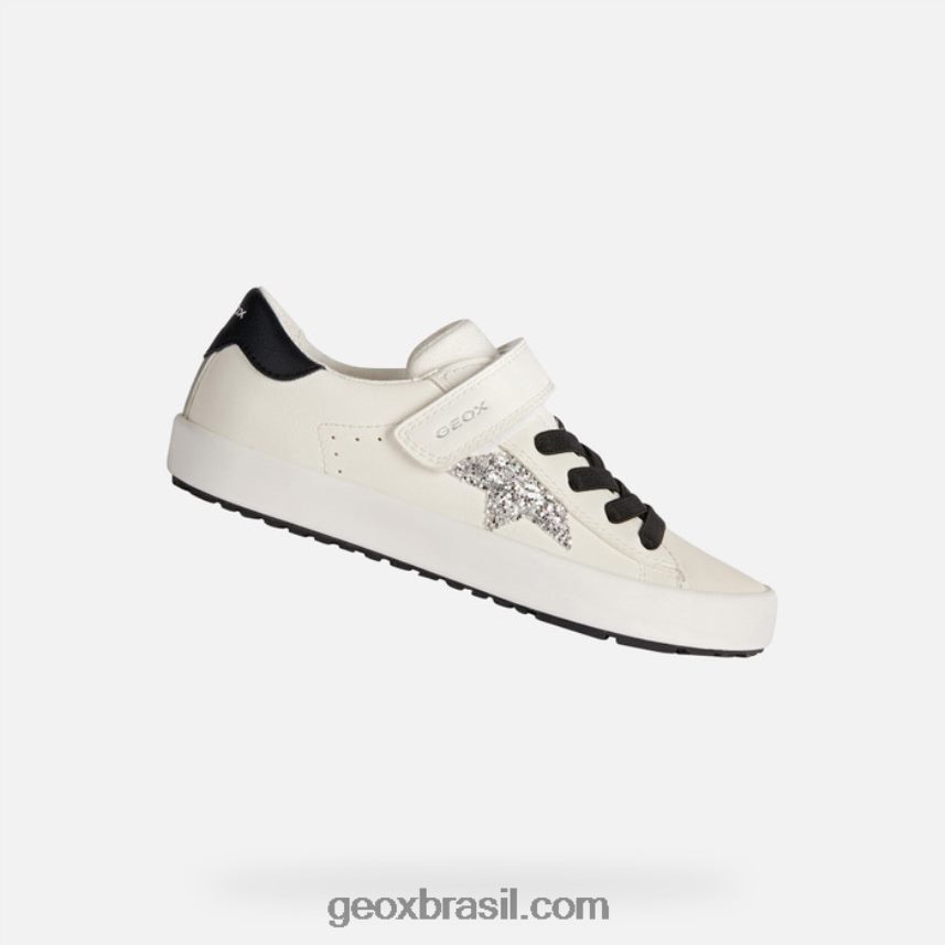 garota kilwi Branco preto Geox 28TF8X1862