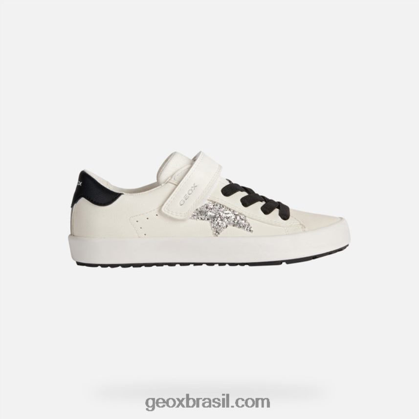 garota kilwi Branco preto Geox 28TF8X1862