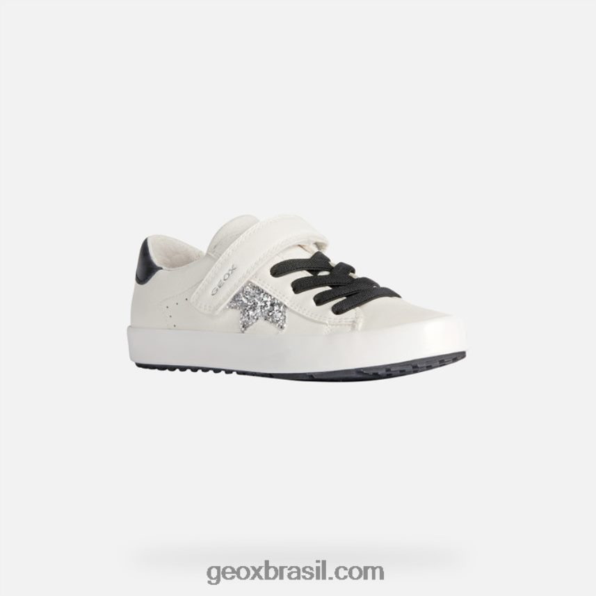 garota kilwi Branco preto Geox 28TF8X1862