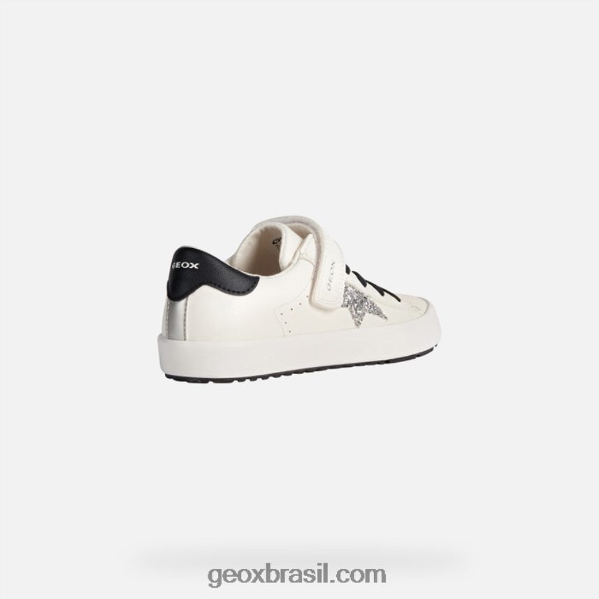 garota kilwi Branco preto Geox 28TF8X1862