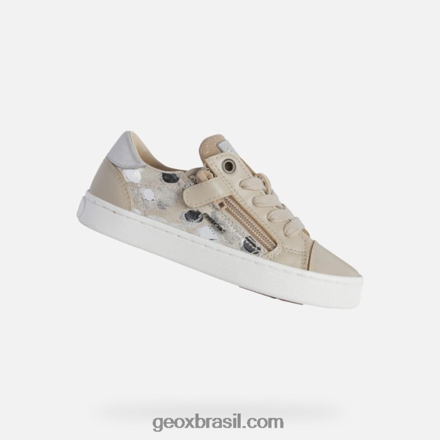 garota kilwi bege/prata Geox 28TF8X1178