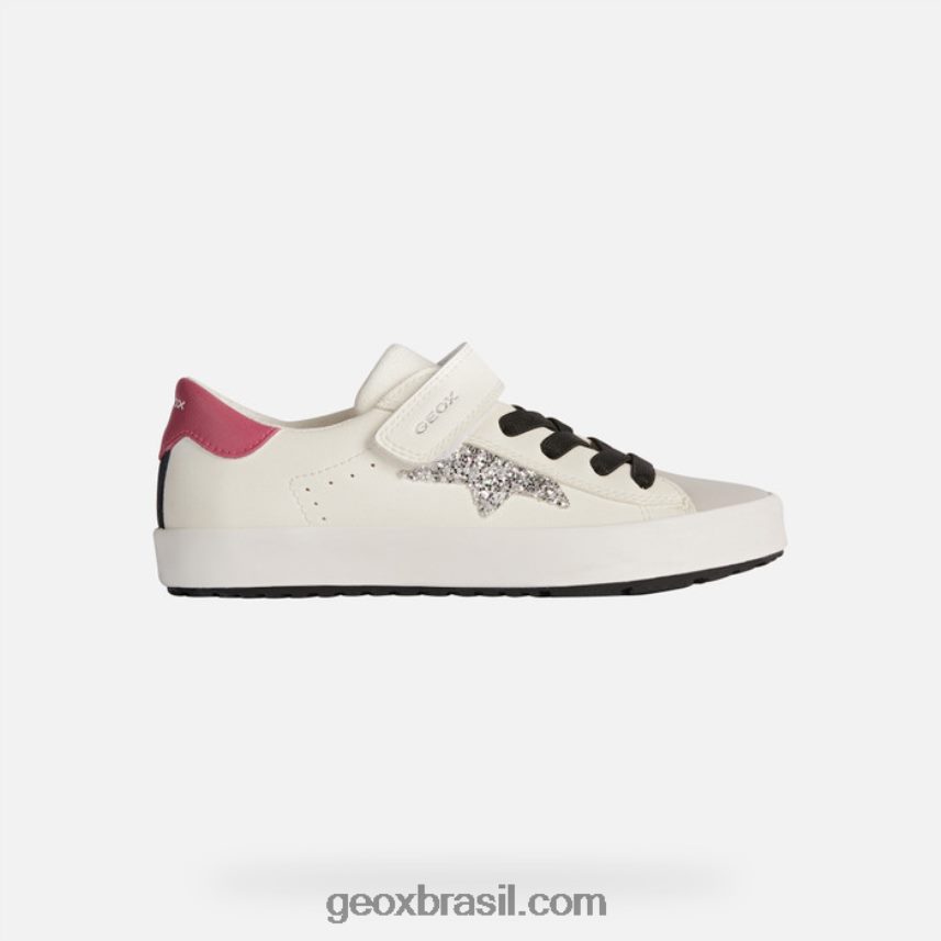 garota kilwi branco/fúcsia Geox 28TF8X1864